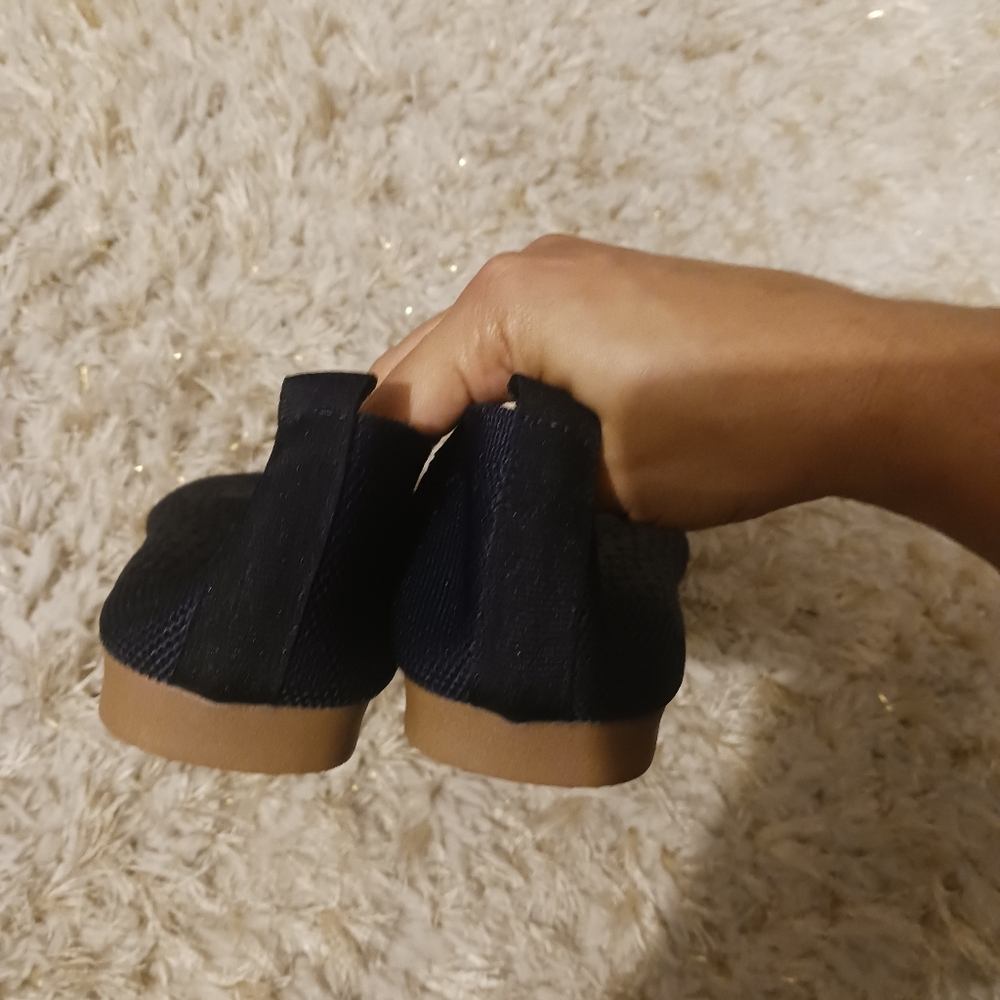 NEW Women Navy Blue Elastic Loafer Shoes - Picture 5 of 7
